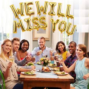 gorgeous moment Solid helium foil balloon decoration, Birthday Balloons (We Will Miss You)-5 Letter Balloon