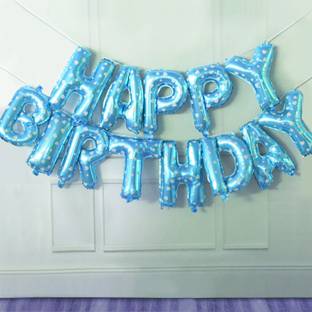 Elegant Lifestyle Solid 3D Happy Birthday Banner Mylar Foil Inflatable Party & Event Decor Kids & Adults Letter Balloon