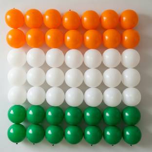 1iAM Solid Balloon Decoration for Independence Day Set of - 61 for School, College, Office Balloon