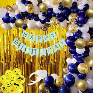 MNSA Solid Happy Birthday Decoration Items Wall Decoration Set Balloon