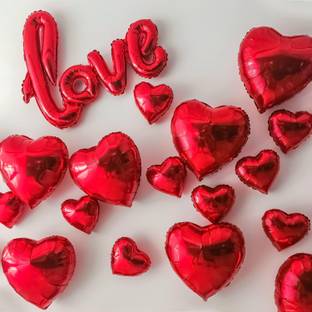 ZAMBOOREE Solid V-1 (Love + 5 Big Dil + 8 Small Dil) Balloon