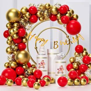 nakomoco Solid Amazing Birthday Decoration Kit of 34pcs – For Kids, Husband, girls, wife Balloon