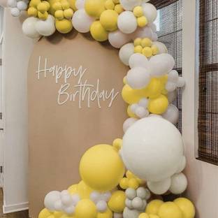 RP Bazaar Solid 50pcs Pastel Balloon Garland Kit For Birthday, Wedding, Aniversary Party Balloon
