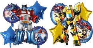 toyuniverse Printed Transformer Optimus Prime & BumbleBee theme Foil balloon for birthday decoration Balloon