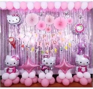 लीवाज सॉलिड Hello Kitty Balloon Decoration गुब्बारा
