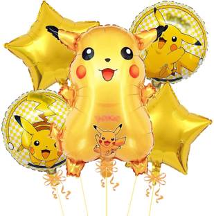 RP Bazaar Solid Pickachu Theme Birthday Decorations Balloon