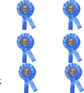 Aarika Decorations Printed Happy Birthday tinplates Broch for Party, Kids, boys, husband. Balloon