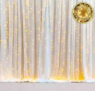 FLIPZONE Net Curtain With Light for Birthday, Anniversary Decoration etc. (Set of 6)