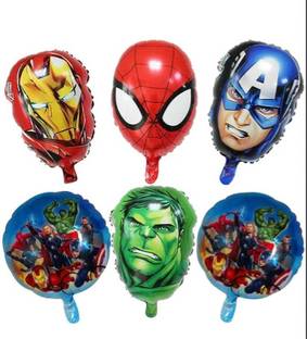 PARTY BREEZE Solid superhero avengers theme birthday party decorations items combo kit balloons Balloon