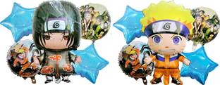 toyuniverse Printed Anime theme Naruto Sasuke Ninja Fighter foil balloon for birthday decoration Balloon