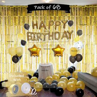 ToyNext Solid Happy Birthday Letter Foil Balloon Letter Balloon