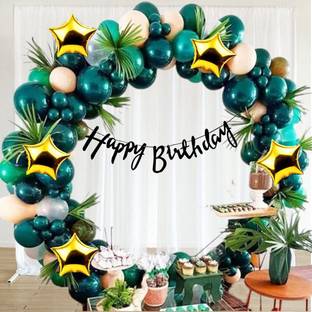 DAY DECOR Solid Balloons for Decoration Items Decoration Balloon Combo Kit - Pack of- 83 Balloon