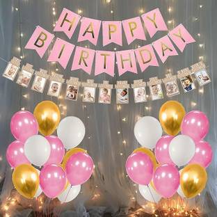 groovy dudz Solid First Birthday Decorations Balloon