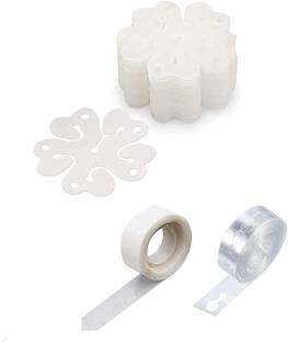 PBBS Solid Party Balloon Decorating Garland 1 Roll Strip Arch 100 Dots Glue 8 Flower Clip Balloon Bouquet