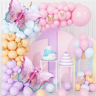 PopTheParty Butterfly Theme Birthday Party Decorations for Girls Butterfly Party Supplies