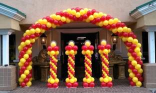Mosclue Solid Hd/Metalic 100 Balloons Red and Yellow For Kids/Adult/Party/Birthday Decorations Balloon
