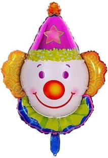 FLICK IN Printed 1 Pc Joker Foil Balloon Circus Theme Birthday Decoration Carnival Theme Party Balloon