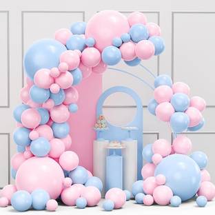 BCollectns Solid Baby shower decoration balloon garland kit ( set of 62) Balloon