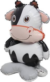 toyuniverse Printed 38x58 cm Self Standing Cow Foil Balloon for Kids Birthday Party Celebration Balloon