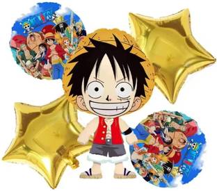 Bash N Splash Printed One Piece Theme Foil Balloon Set Birthday Party Decoration monkey d luffy Balloon Bouquet