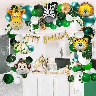 specialyou.in Jungle Theme Party Decoration Animals theme Safari Forest Balloons