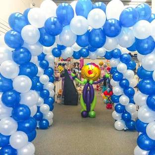 Party clue Solid HD Mettalic 100 Balloons Blue & White for Kids/Adult/party/Birthday Decorations Balloon