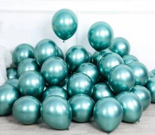 Propsy Solid HD/Latex/Metallic 100 Balloons Green For Kids/Adult/Party/Birthday/Decorations Balloon
