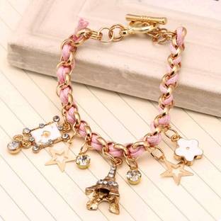 Vembley Alloy Gold-plated Charm Bracelet