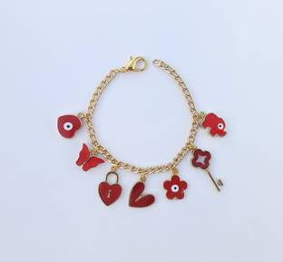 EnlightenMani Alloy Gold-plated Charm Bracelet