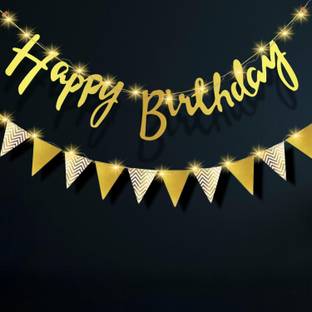 party assets LED Happy Birthday Banner Banner