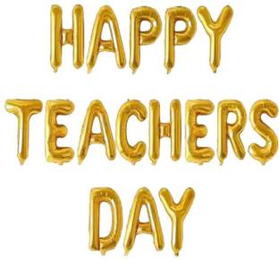 Fotgrin Solid Teachers Day Decoration Balloons, Gift For Teacher - Happy Teachers Day Banner