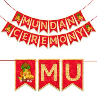 Wobbox My First Hair Cut Banner, Mundan Ceremony Banner, Mundan Ceremony Decoration Banner