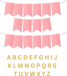 FLICK IN Personalized Name Banner Diy Happy Birthday Banner with Name Banner Making Kit Banner