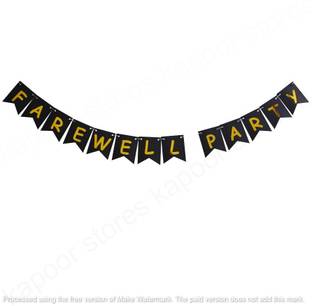 Kapoor stores Farewell Party Paper Decoration Balloons, Banner, Banner