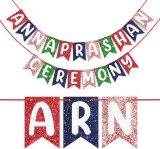Wobbox Annaprashan Bunting Banner, Annaprashan Decoration Item Banner