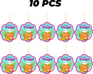 TOYXE Happy Pongal Paper Hanging Decoration Banner
