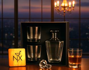 NiX Nightfall Decanter Gift Set 4 - Piece Bar Set