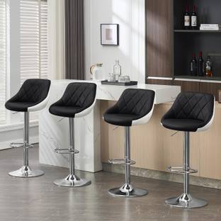 sunview Kitchen and Bar Pack of 4 Leatherette Stool and Chair Leatherette Bar Chair