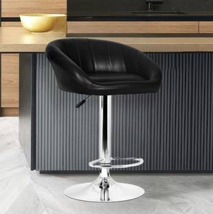 Da URBAN Mini Black |Revolving | Height Adjustable | Kitchen \ Café \ Store | Leather Bar Stool