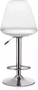 DPI Modern Height Adjustable & Revolving Kitchen Chair with Heavy Duty Chrome Base Metal Bar Stool