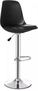 DPI Modern Height Adjustable & Revolving Kitchen Chair with Heavy Duty Chrome Base Metal Bar Stool