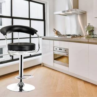 GalaxyGraceFurniture Black Bar Stool Premium Quality Height Adjustable Leatherette Bar Stool