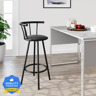 Nilkamal Bayern Half-leather Bar Stool