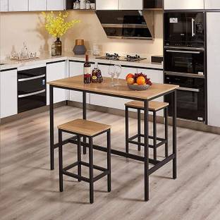 Indian Decor 46948 Retro Bar Stools, Set of 2 Bar Chairs, Kitchen Breakfast Bar Stools Metal Bar Stool