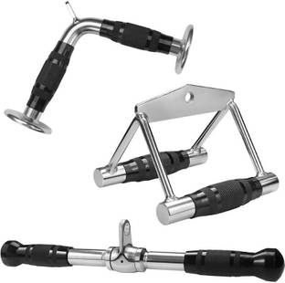INDFITNESS Trio combo with Rowing , Tri-Handle & V shapped Multi-training Bar