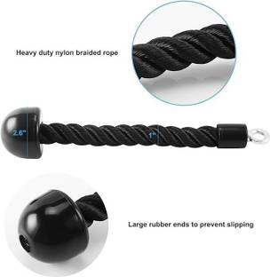 ABSSports Single Grip Tricep Bicep Exercise Attachment for Cable Machines Gym Workout. Triceps Bar