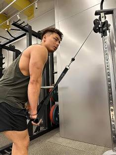 Fitcozi ricep Rope Cable Attachment Tricep Pulldown Rope Triceps Bar