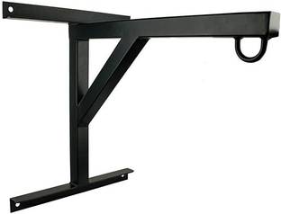 Golden Star DOUBLE BRACKET WALL PUNCHING BAG HOLDER STAND BLACK Weight Lifting Bar