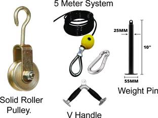 gymfreak Gym Cable Pulley System Machine Attachment gym equipment set home360° rotate Multi-training Bar