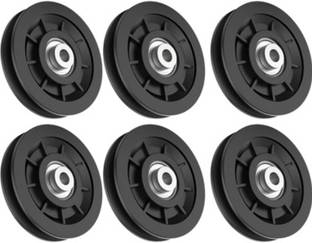 ABSSports 6 pcs Bearing Pulley Wheel Replace For Gym Equipment Part. Multi-training Bar